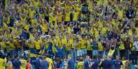 Jogadores da Suécia comemoram com a torcida vitória contra Coreia do Sul
18/06/2018
REUTERS/Carlos Barria  Foto: Reuters