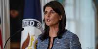 Nikki Haley diz que decisão não significa recuo dos EUA em seus compromissos com os direitos humanos  Foto: DW / Deutsche Welle