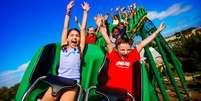 Montanha-russa Dragon Ride no parque Legoland, na Florida  Foto: Chip Litherland/ Legoland Florida / Divulga&ccedil;&atilde;o