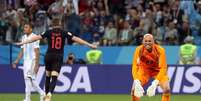 Caballero reage ao gol da Croácia  Foto: Ivan Alvarado / Reuters