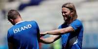 Birkir Bjarnason durante treino da seleção da islândia 21/06/2018 REUTERS/Ueslei Marcelino  Foto: Reuters