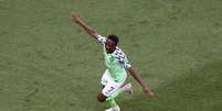 Ahmed Musa, da Nigéria, comemora gol marcado contra a Islândia na Copa do Mundo
22/06/2018 REUTERS/Sergio Perez  Foto: Reuters