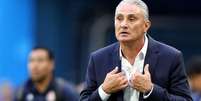 Técnico Tite reage a lance no jogo contra a Costa Rica  Foto: Buda Mendes / Getty Images