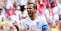 Kane é o artilheiro da Copa do Mundo, com cinco gols (Foto: AFP/MARTIN BERNETTI)  Foto: Lance!