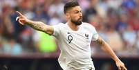 Giroud passou em branco no chato empate entre Dinamarca e França (Foto: AFP)  Foto: Lance!