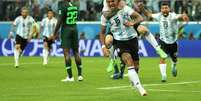 Rojo e Messi celebram gol da Argentina  Foto: Richard Heathcote / Getty Images 