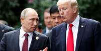 Trump e Putin conversam durante encontro no Vietnã
 11/11/2017    REUTERS/Jorge Silva  Foto: Reuters