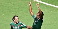 Guardado, o camisa 18 do México, é um dos atletas mais experientes da seleção (foto: AFP)  Foto: LANCE!