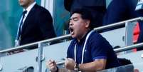 Maradona assiste a França 4 x 3 Argentina  Foto: Michael Dalder / Reuters