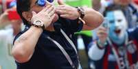 Ex-jogador argentino Diego Maradona durante partida da Copa do Mundo em Kazan, na Rússia 30/06/2018 REUTERS/Pilar Olivares   Foto: Reuters