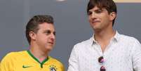 Ashton Kutcher opinou sobre Neymar no jogo do Brasil no vídeo gravado por Luciano Huck  Foto: AGNews / PurePeople