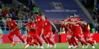 Inglaterra comemora classificação  Foto: Carl Recine / Reuters
