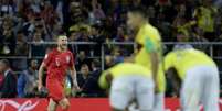 Dier marcou o gol que garantiu a Inglaterra nas quartas de final e dizimou o sonho da Colômbia (AFP)  Foto: Lance!