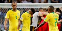 Jogadores brasileiros após eliminação para a Bélgica na Copa do Mundo  Foto: Toru Hanai / Reuters