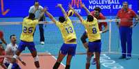 Rússia vence o Brasil na semifinal da Liga das Nações de Vôlei.  Foto: Divulgação/FIVB / Estadão