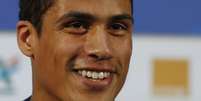 Raphaël Varane, da seleção francesa, dá entrevista coletiva em Istra, na Rússia
07/07/2018 REUTERS/Sergei Karpukhin  Foto: Reuters