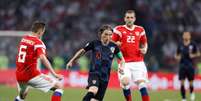 Camisa 10 da Croácia foi o eleito o melhor em campo contra a Rússia pelas quartas de final da Copa do Mundo (Foto: AFP)  Foto: Lance!