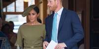 Meghan Markle usa vestido verde oliva no casamento do sobrinho, Príncipe Louis, nesta segunda-feira, dia 09 de julho de 2018  Foto: Getty Images / PurePeople