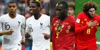 Mbappé, Pogba, Lukaku e Fellaini são alguns dos jogadores naturalizados de França e Bélgica (Foto: AFP)  Foto: Lance!