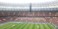 Croácia treina no Lujniki nesta terça-feira. Somente Vrsaljko poupado (Carlos Alberto Vieira)  Foto: Lance!