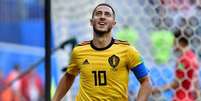 Hazard fez o segundo gol da Bélgica (Foto: GIUSEPPE CACACE / AFP)  Foto: LANCE!