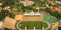 Vista área do estádio do Pacamebu em 27/04/2018  Foto: Joca Duarte/Photopress / Gazeta Press