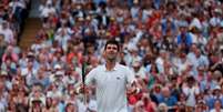 Djokovic voltou à final de um Grand Slam depois de dois anos  Foto: Andrew Couldridge/Pool / Reuters