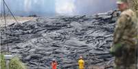Segundo especialista, não houve qualquer sinal de mudança na atividade do vulcão: nem a quantidade de lava nem os tremores de terra diminuíram  Foto: Getty Images / BBC News Brasil