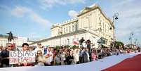 Protesto contra reforma judicial em Varsóvia, na Polônia  Foto: ANSA / Ansa - Brasil