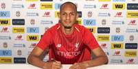 Fabinho assinou com o Liverpool (Foto: Divulgação)  Foto: Lance!