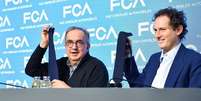 Sergio Marchionne e John Elkann durante evento da FCA  Foto: ANSA / Ansa - Brasil