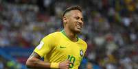O atacante Neymar em campo no jogo do Brasil contra a Bélgica, pelas quartas de final da Copa do Mundo  Foto: Shaun Botterill / Getty Images