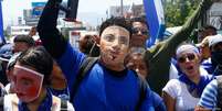 Manifestantes participam de marcha contra o governo de Daniel Ortega, em Manágua, em 12 de julho de 2018  Foto: DW / Deutsche Welle