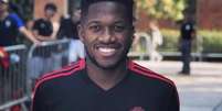 Fred já está nos Estados Unidos para pré-temporada do United (Foto: Reprodução / Twitter)  Foto: Lance!