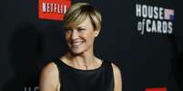 Atriz Robin Wright em evento de lan&ccedil;amento da 2&ordf; temporada de "House of Cards", em Los Angeles 13/02/2014 REUTERS/Mario Anzuoni  Foto: Reuters