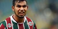 O jogador Junior Sornoza do Fluminense durante a partida entre Fluminense RJ e Goiás GO, válida pela Copa do Brasil 2017, no estádio do Maracanã no Rio de Janeiro (RJ)  Foto: Wallace Teixeira / Futura Press