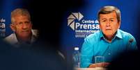 Pablo Beltran, representante do ELN, e Aureliano Carbonell, negociador do ELN, concedem entrevista em Havana
 2/8/2018   REUTERS/Tomas Bravo   Foto: Reuters