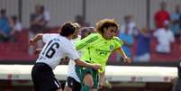 Vald&iacute;via em jogo contra o Corinthians durante sua primeira passagem pelo Palmeiras, em 2007  Foto: Paulo Pinto / Estad&atilde;o