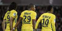 Neymar, Cavani e Mbappé esperam repetir números da última temporada (AFP)  Foto: Lance!