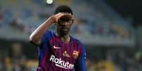 Dembélé comemora gol marcado pelo Barcelona na Supercopa 12/08/2018 REUTERS/Sergio Perez  Foto: Reuters