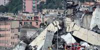 Ponte que caiu na cidade italiana de Gênova 
 14/8/2018    REUTERS/Stefano Rellandini   Foto: Reuters