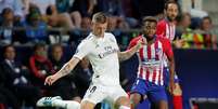 Toni Kroos defendeu o Real Madrid na derrota para o Atlético de Madrid Supercopa da Espanha  Foto: Maxim Shemetov / Reuters