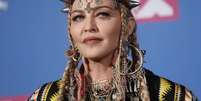 Madonna é fotografada no tapete vermelho do VMA da MTV  Foto: Carlo Allegri / Reuters