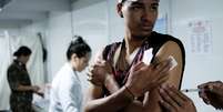 Venezuelano é vacinado contra sarampo em Pacaraima, em Roraima  Foto: DW / Deutsche Welle