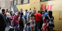 Migrantes venezuelanos chegam a Lima de ônibus 22/08/2018 REUTERS/Guadalupe Pardo  Foto: Reuters