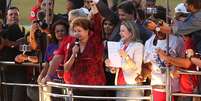 Dilma Rousseff, Fernando Haddad e Gleisi Hoffman  Foto: Wilton Júnior / Estadão