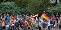 Manifestantes de direita protestam em Chemnitz
 27/8/2018   REUTERS/Matthias Rietschel   Foto: Reuters