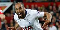 Lucas comemora gol do Tottenham sobre o Manchester United 
 27/8/2018                 REUTERS/Andrew Yates    Foto: Reuters