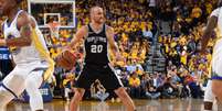 Ginobili é um dos maiores atletas da história do Spurs (Foto: AFP)  Foto: LANCE!