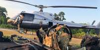A operação "Muiraquitã" teve apoio de sete aeronaves  Foto: Polícia Federal/ Divulgação / Estadão Conteúdo